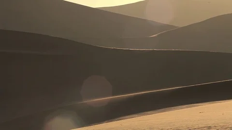 Sandstorm in desert Stock Footage 76907543