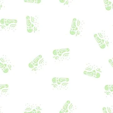 Sandstorm disaster glyph vector seamless pattern 스톡 일러스트