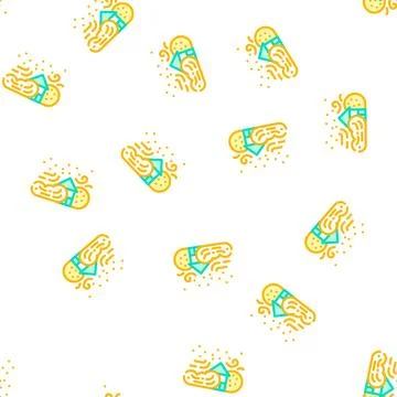 Sandstorm disaster vector seamless pattern 스톡 일러스트