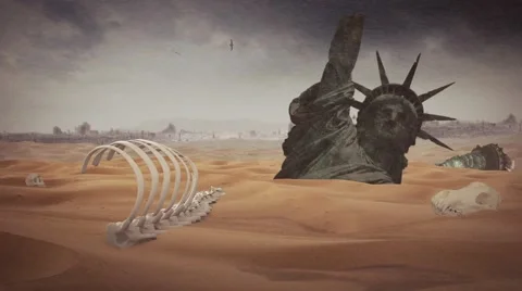 Sandstorm Liberty Stock Footage 43910046