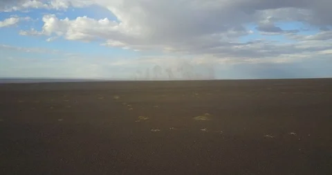 Sandstorm in mongolia tornado dune Stock Footage 122137698