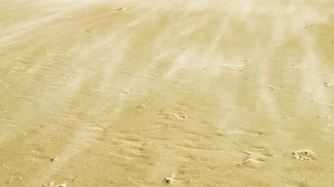 Sandstorm. Sand on the beach is yellow-colored background 스톡 동영상 243768420