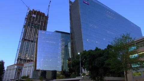 Sandton City at evening time Video stock 100662323