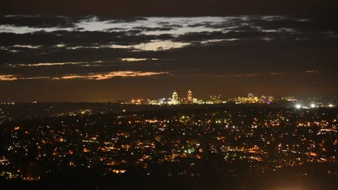 Sandton - night Stock Footage 97405911