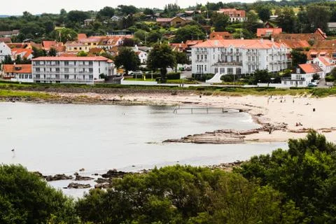 Sandvig beach Stock Photos