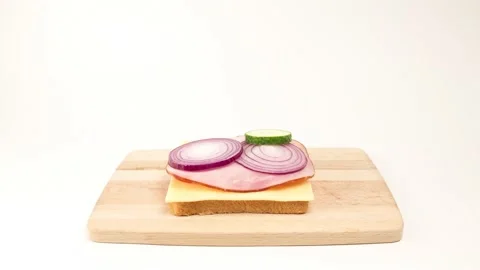 Sandwich. Animation. Stock Footage 138963780