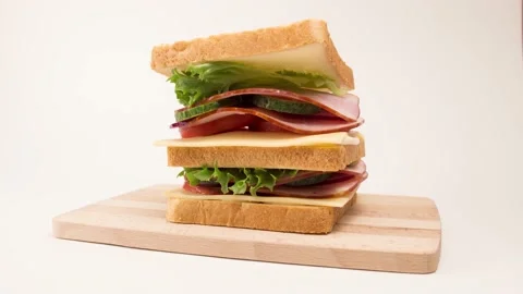 Sandwich. Animation. Stock Footage 138963781