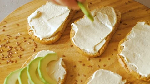 Sandwich with avocado Stock Footage 109600918