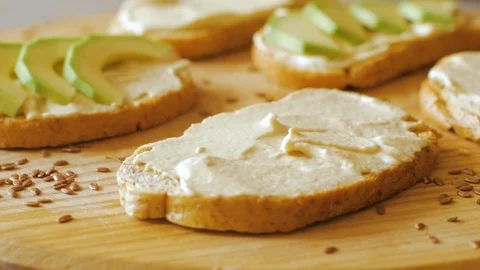 Sandwich with avocado Stock Footage 109600942