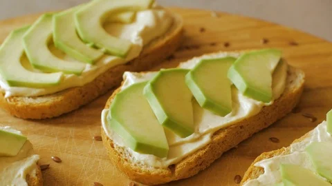 Sandwich with avocado Stock Footage 109600997