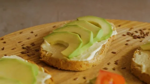 Sandwich with avocado Stock Footage 109600999