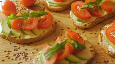 Sandwich with avocado Stock Footage 109601059