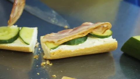 Sandwich with Bacon Stock Footage 86854614