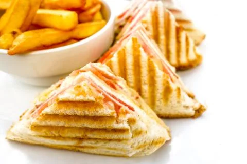 Sandwich with bacon Stock Photos