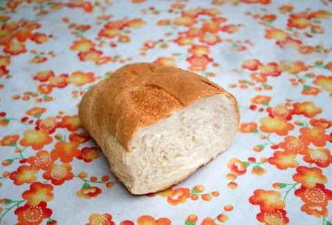 The sandwich with a big piece of bread Stock Photos