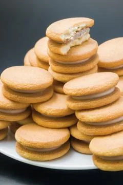 Sandwich biscuits Foto stock