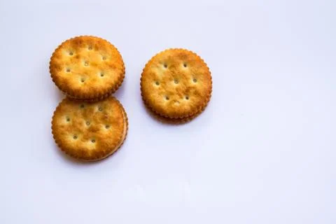 Sandwich biscuits Stock Photos