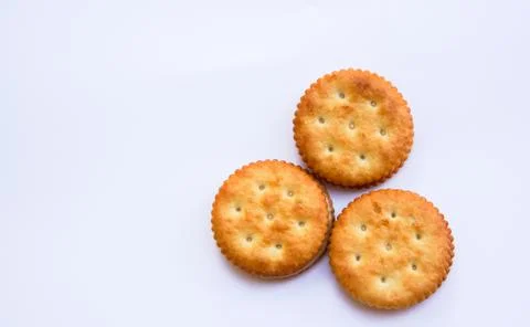 Sandwich biscuits Stock Photos