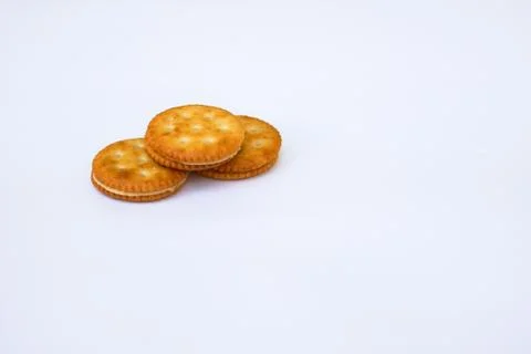 Sandwich biscuits Stock Photos