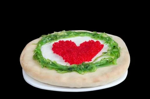 Sandwich on a black background 스톡 사진