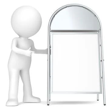 Sandwich Board. Stock Illustration