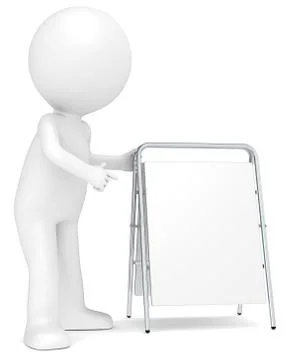 Sandwich Board. Stock Illustration