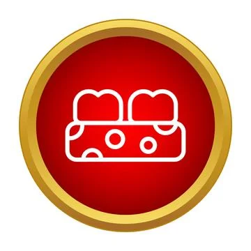 Sandwich bread and cheese simple icon design 스톡 일러스트