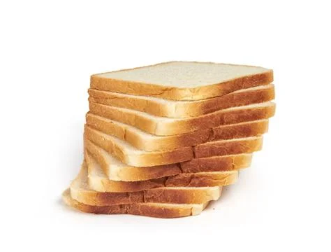 Sandwich bread isolated on white Stock Photos