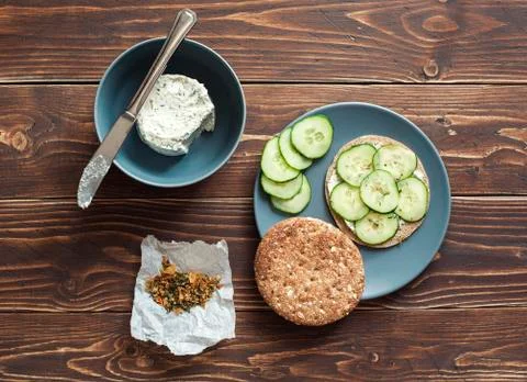 Sandwich with cheese Stock Photos