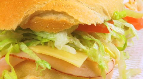 Sandwich Close Up Stock Footage 41238259