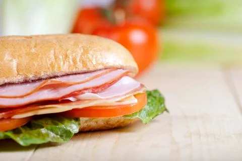 Sandwich on close up Stock Photos