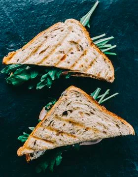 Sandwich on Desk Foto stock
