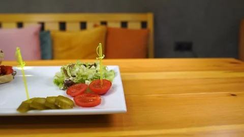 Sandwich Details with motion camera Video stock 111601890