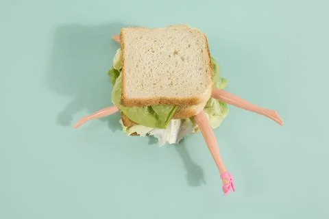 Sandwich doll Stock Photos