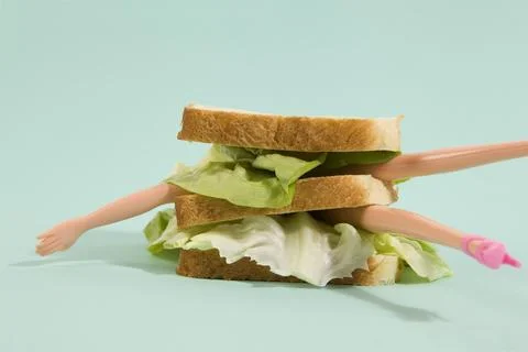 Sandwich doll Stock Photos