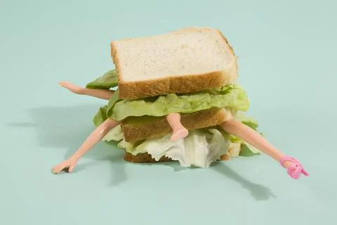 Sandwich doll Stock Photos