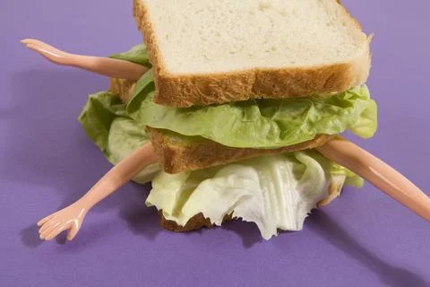 Sandwich doll Stock Photos