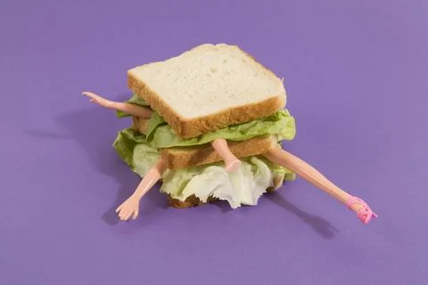 Sandwich doll Stock Photos