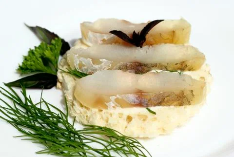 Sandwich with fish Stock Photos