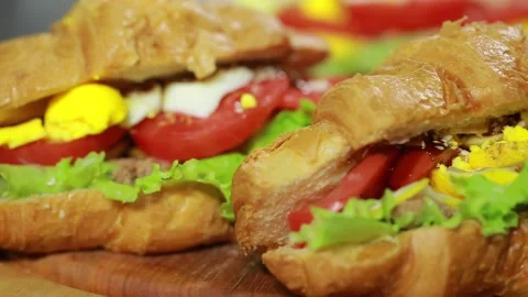 Sandwich Stock Footage 139218836