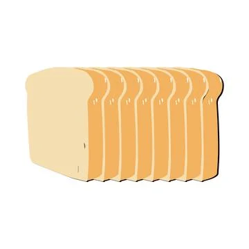 Sandwich with fried egg and bread toast Stock Illustration