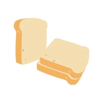 Sandwich with fried egg and bread toast Stock Illustration