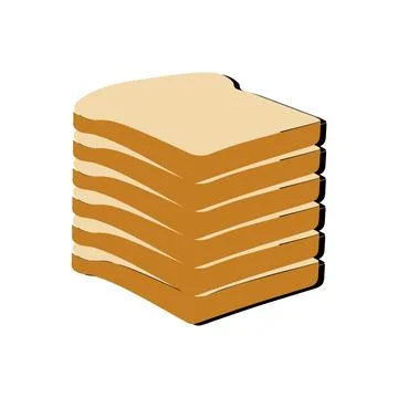 Sandwich with fried egg and bread toast Stock Illustration