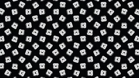 Sandwich icon, animation loop. Seamless pattern background. small sandwich icons Stock Footage 139120077