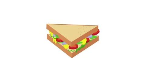 Sandwich icon animation for motion graphics. Foods and Drinks Icons Stock Footage 148047746