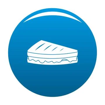 Sandwich icon blue vector イラスト素材