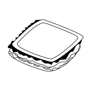 Sandwich icon image, flat design Stock Illustration