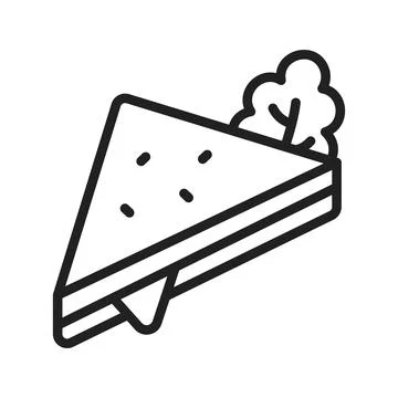Sandwich Icon Image. Illustrazione stock