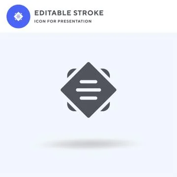 Sandwich icon vector, filled flat sign, solid pictogram isolated on white, lo Stock Illustration