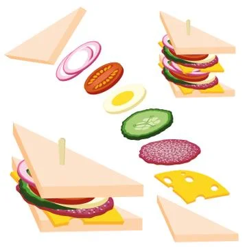 Sandwich Stock Illustration